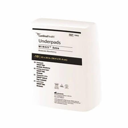 Simplicity Basic Disposable Underpad 23 X 36 Inch Fluff Light Absorbency, 10PK 7176